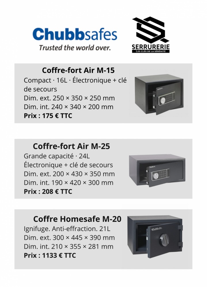 Coffre fort avec prix