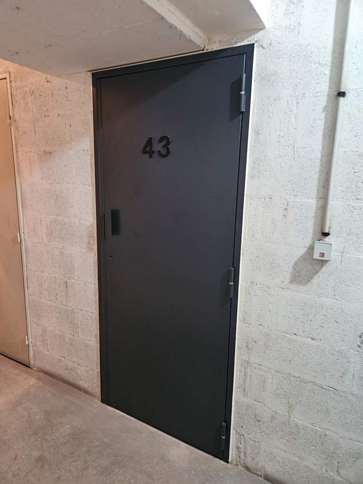 installation porte de cave blindé après